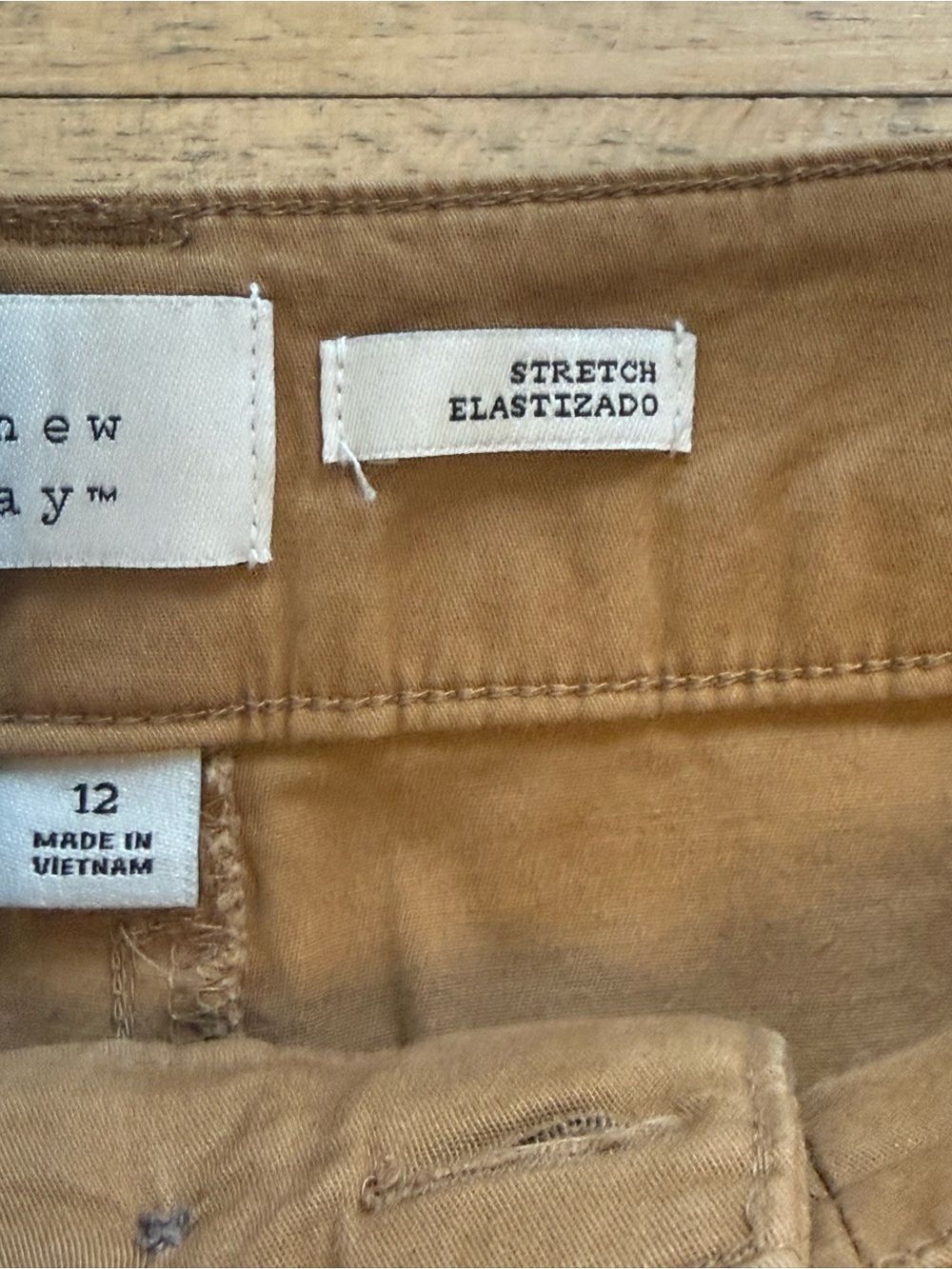 A New Day Women’s Light Brown High Rise Chino Style sz12 Poxkets - Picture 7 of 13